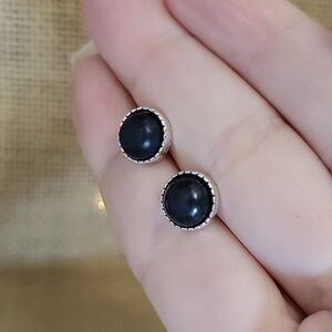 🔥LAST PAIR🔥 BLACK BULLET STUD EARRINGS